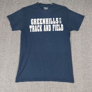 GILDAN DRY BLEND MENS BLUE GREENHILLS TRACK AND FIELD 2016 TSHIRT SIZE SMALL